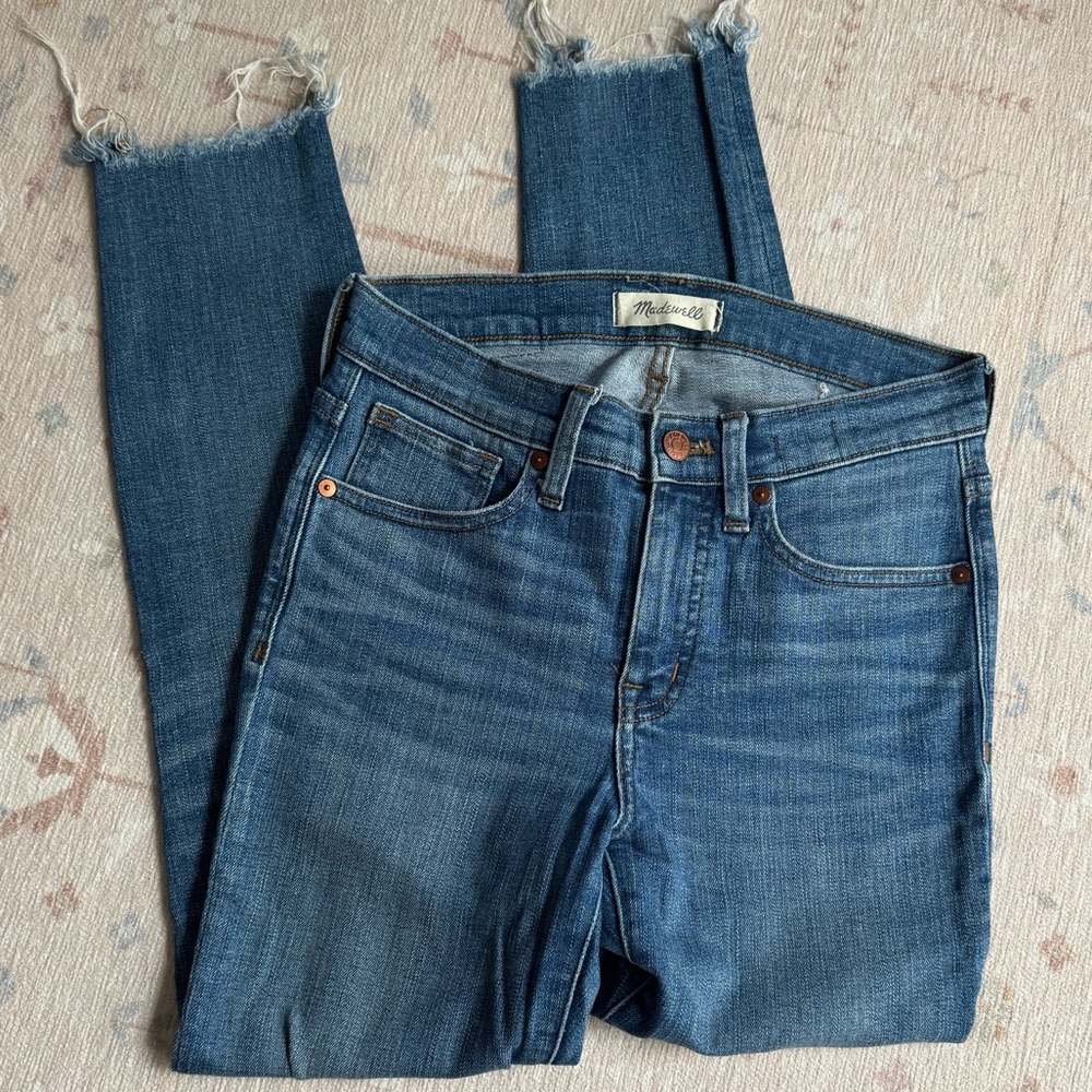 Madewell 9” High Rise Skinny Crop Jeans